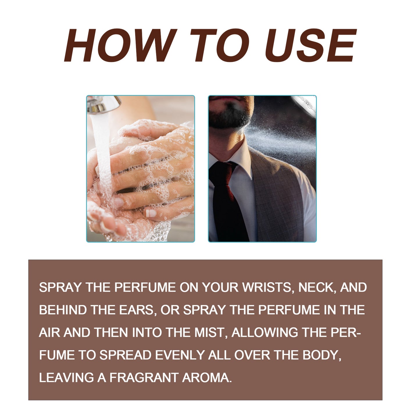 Perfume Aromatic Spray, Mild Not Pungent Lasting Fragrance Men Release Charm Light Elegant Fresh Atmosphere Perfume