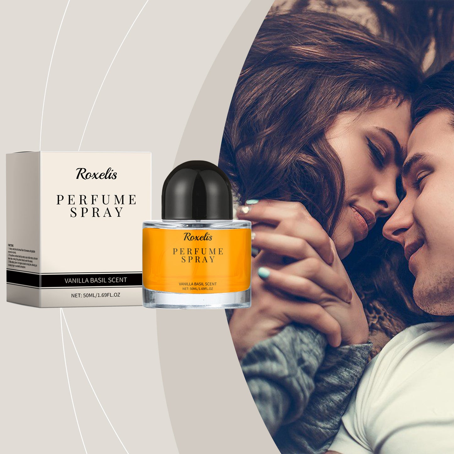 Vanilla Basil Perfume Mild Niche Vanilla Light Fragrance Stay Fragrance Lasting Dating Charm Natural Light Elegant Perfume